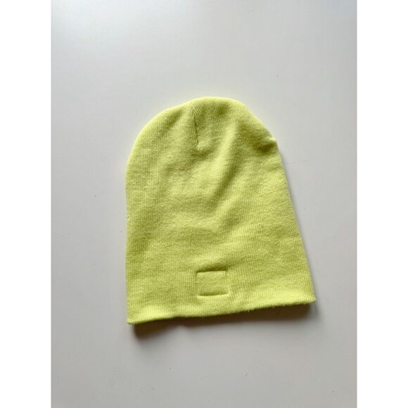 HERSCHEL Elmer Highlighter Yellow Acrylic Knit Beanie Toque Hat - Picture 7 of 12